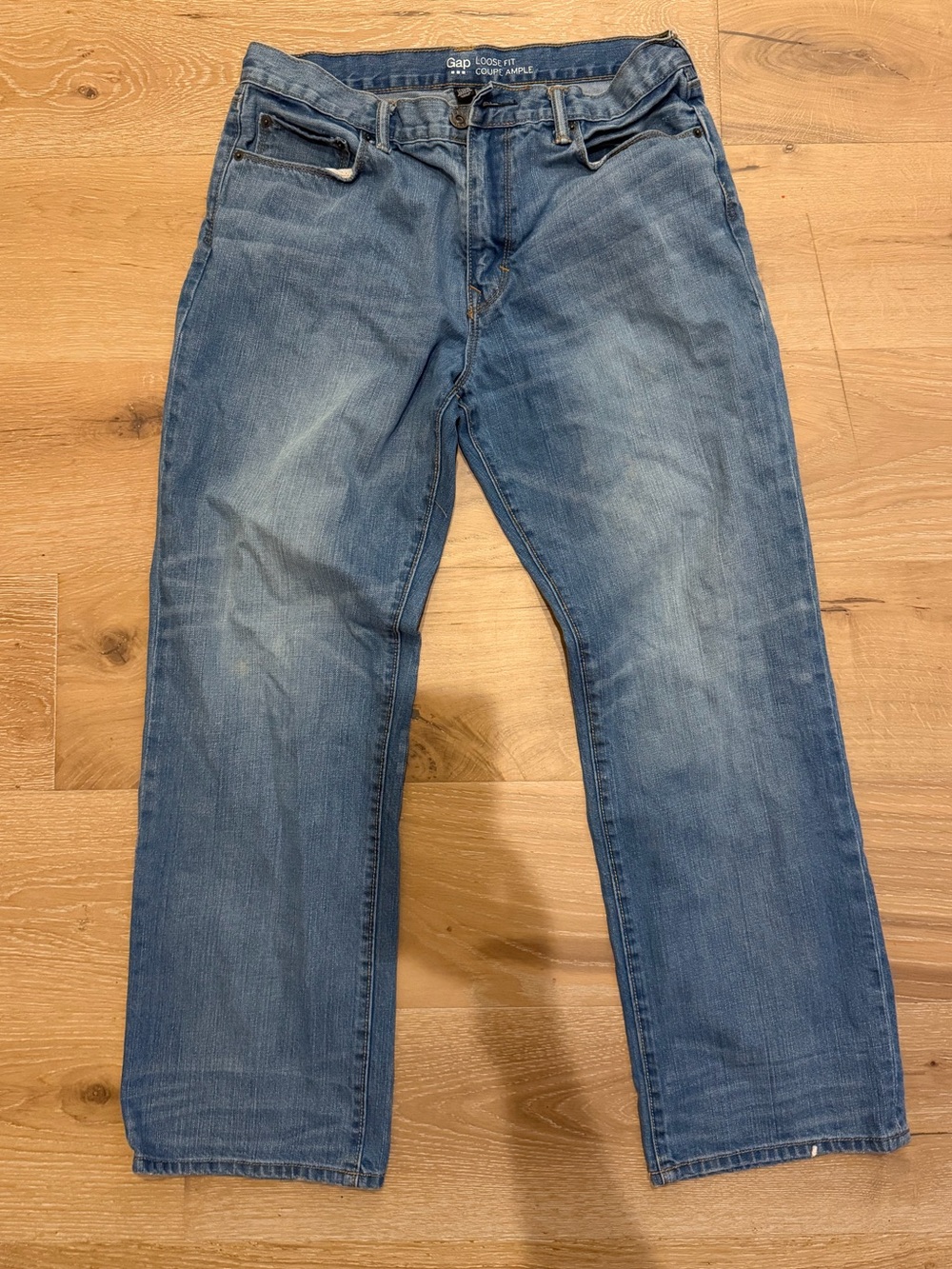 GAP Men's Light Blue Loose fit Jeans